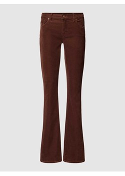 Spodnie materiałowe z poszerzaną nogawką i 5 kieszeniami ze sklepu Peek&Cloppenburg  w kategorii Spodnie damskie - zdjęcie 168148164