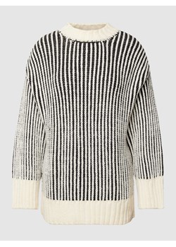 Sweter z dzianiny o dwukolorowym designie model ‘Gavin’ ze sklepu Peek&Cloppenburg  w kategorii Swetry damskie - zdjęcie 168148702