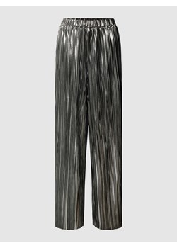 Spodnie materiałowe z plisami ze sklepu Peek&Cloppenburg  w kategorii Spodnie damskie - zdjęcie 168148703