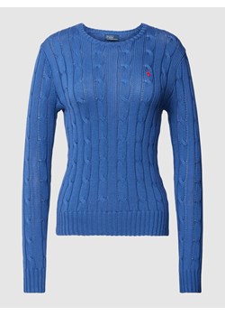 Sweter z dzianiny ze ściegiem warkoczowym model ‘JULIANNA’ ze sklepu Peek&Cloppenburg  w kategorii Swetry damskie - zdjęcie 168149283