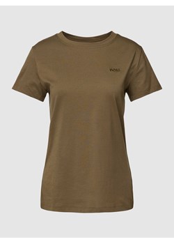 T-shirt z wyhaftowanym logo model ‘Esogo’ ze sklepu Peek&Cloppenburg  w kategorii Bluzki damskie - zdjęcie 168149521