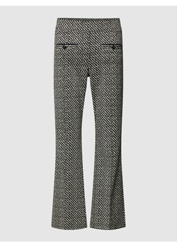 Spodnie o skróconym kroju ze wzorem na całej powierzchni model 'Ranee' ze sklepu Peek&Cloppenburg  w kategorii Spodnie damskie - zdjęcie 168149674