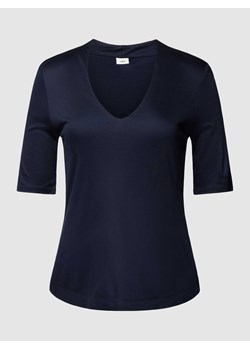 T-shirt z wiskozy z dekoltem w serek ze sklepu Peek&Cloppenburg  w kategorii Bluzki damskie - zdjęcie 168149710