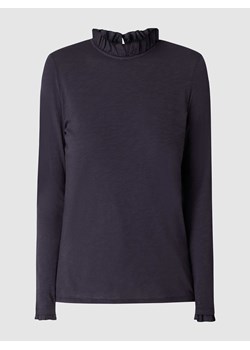Bluzka z długim rękawem i wycięciem w kształcie łezki ze sklepu Peek&Cloppenburg  w kategorii Bluzki damskie - zdjęcie 168149742