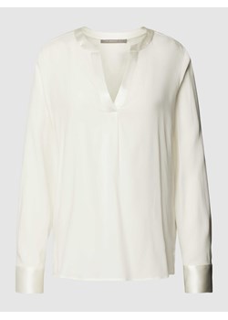 Bluzka z dekoltem w serek w jednolitym kolorze ze sklepu Peek&Cloppenburg  w kategorii Bluzki damskie - zdjęcie 168149803