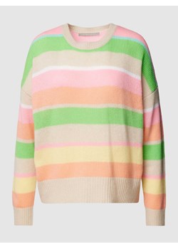 Sweter z dzianiny w paski ze sklepu Peek&Cloppenburg  w kategorii Swetry damskie - zdjęcie 168149984