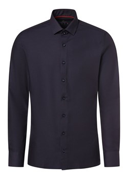 Finshley & Harding Koszula męska Mężczyźni Super Slim Fit Bawełna granatowy jednolity ze sklepu vangraaf w kategorii Koszule męskie - zdjęcie 168153190