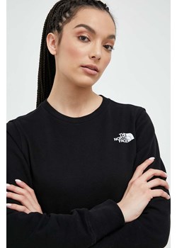 The North Face bluza bawełniana damska kolor czarny z nadrukiem ze sklepu PRM w kategorii Bluzy damskie - zdjęcie 168158874