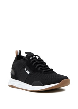 BOSS BLACK Sneakersy Titanium_Runn_knst_N | z dodatkiem skóry ze sklepu Gomez Fashion Store w kategorii Buty sportowe męskie - zdjęcie 168159514