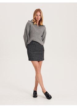 Reserved - Spódnica mini z domieszką wełny - wielobarwny ze sklepu Reserved w kategorii Spódnice - zdjęcie 168160133
