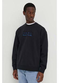 Levi&apos;s bluza bawełniana męska kolor czarny z nadrukiem ze sklepu ANSWEAR.com w kategorii Bluzy męskie - zdjęcie 168164113