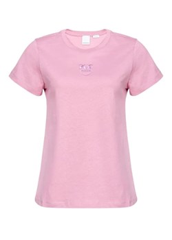 t-shirt damski  pinko pden 100355 a1nw n98 różowy ze sklepu Royal Shop w kategorii Bluzki damskie - zdjęcie 168165612
