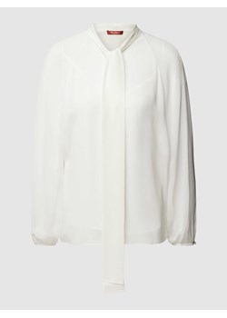 Bluzka z wiązaniem pod szyją i elastycznymi zakończeniami rękawów model ‘FASCINO’ ze sklepu Peek&Cloppenburg  w kategorii Bluzki damskie - zdjęcie 168167192