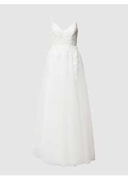 Suknia ślubna z detalami z koronki ze sklepu Peek&Cloppenburg  w kategorii Sukienki - zdjęcie 168167673