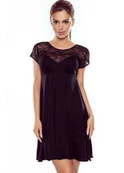 Koszula nocna damska czarny z koronką Catalina, Kolor czarny, Rozmiar S, Eldar ze sklepu Primodo w kategorii Koszule nocne - zdjęcie 168168923