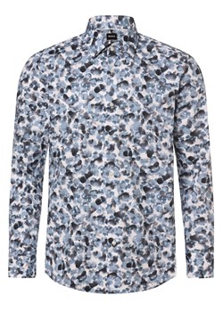 BOSS Koszula męska - H-Hank-Kent-C1-214 Mężczyźni Slim Fit Bawełna jasnoniebieski wzorzysty ze sklepu vangraaf w kategorii Koszule męskie - zdjęcie 168170371