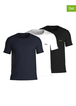 Hugo Boss Koszulki (3 szt.) w kolorze białym, czarnym i granatowym ze sklepu Limango Polska w kategorii T-shirty męskie - zdjęcie 168170640