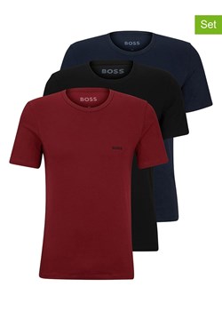 Hugo Boss Koszulki (3 szt.) w kolorze czerwonym, czarnym i granatowym ze sklepu Limango Polska w kategorii T-shirty męskie - zdjęcie 168170641