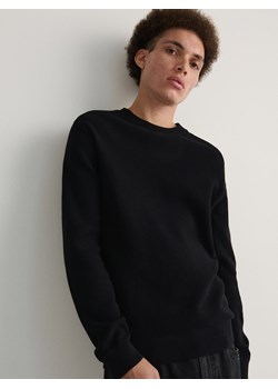 Reserved - Bawełniany sweter - czarny ze sklepu Reserved w kategorii Swetry męskie - zdjęcie 168174101