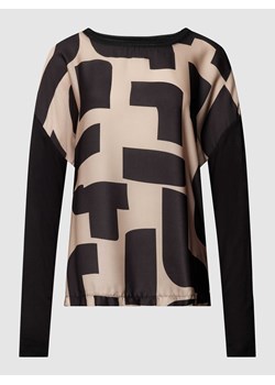 Bluzka z długim rękawem i nadrukiem ze wzorem ze sklepu Peek&Cloppenburg  w kategorii Bluzki damskie - zdjęcie 168175434