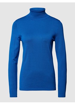 Sweter z wywijanym kołnierzem w jednolitym kolorze ze sklepu Peek&Cloppenburg  w kategorii Swetry damskie - zdjęcie 168175462