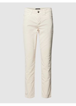 Spodnie z drobnego sztruksu w jednolitym kolorze ze sklepu Peek&Cloppenburg  w kategorii Spodnie damskie - zdjęcie 168176114