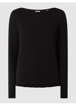 Bluzka z długim rękawem z bawełny ekologicznej ze sklepu Peek&Cloppenburg  w kategorii Bluzki damskie - zdjęcie 168177012
