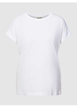 T-shirt z prążkowanym,okrągłym dekoltem model ‘IDAARA’ ze sklepu Peek&Cloppenburg  w kategorii Bluzki damskie - zdjęcie 168177783