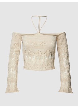 Bluzka z dzianiny z dekoltem carmen ze sklepu Peek&Cloppenburg  w kategorii Swetry damskie - zdjęcie 168178803
