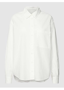Bluzka koszulowa z czystej bawełny z kołnierzykiem i listwą guzikową ze sklepu Peek&Cloppenburg  w kategorii Koszule damskie - zdjęcie 168182361