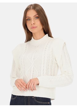 Miękki sweter z falbanką na ramionach Eye For Fashion Karola ze sklepu Eye For Fashion w kategorii Swetry damskie - zdjęcie 168184473