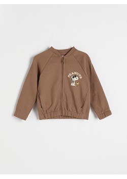 Reserved - Bluza bomber Snoopy - brązowy ze sklepu Reserved w kategorii Bluzy i swetry - zdjęcie 168184770