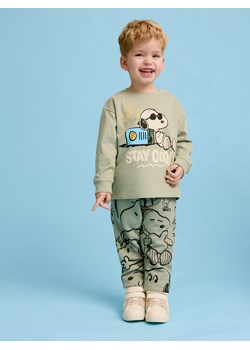 Reserved - Dresowe joggery Snoopy - jasnozielony ze sklepu Reserved w kategorii Spodnie i półśpiochy - zdjęcie 168184792