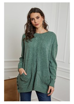 Joséfine Sweter &quot;Fang&quot; w kolorze zielonym ze sklepu Limango Polska w kategorii Swetry damskie - zdjęcie 168185602