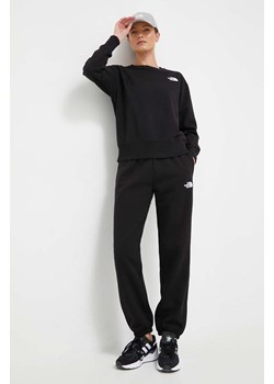 The North Face spodnie dresowe kolor czarny gładkie ze sklepu PRM w kategorii Spodnie damskie - zdjęcie 168186613