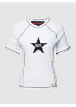 T-shirt z naszywką z logo — REVIEW X MATW ze sklepu Peek&Cloppenburg  w kategorii Bluzki damskie - zdjęcie 168186674