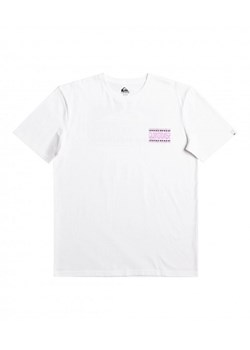 Męski t-shirt z nadrukiem QUIKSILVER Warped Frames - biały ze sklepu Sportstylestory.com w kategorii T-shirty męskie - zdjęcie 168186872