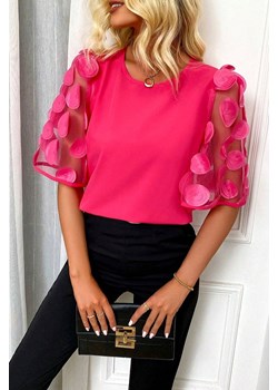 Bluzka LOSELINA FUCHSIA ze sklepu Ivet Shop w kategorii Bluzki damskie - zdjęcie 168187002