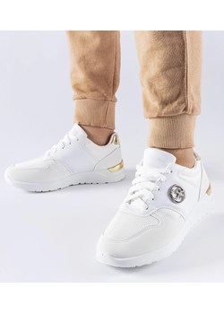 Białe sportowe sneakersy Almenno ze sklepu gemre w kategorii Buty sportowe damskie - zdjęcie 168187931