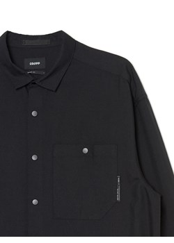 Cropp - Czarna koszula z kieszeniami - czarny ze sklepu Cropp w kategorii Koszule męskie - zdjęcie 168206083