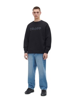 Cropp - Czarna koszulka z długim rękawem CROPP - czarny ze sklepu Cropp w kategorii T-shirty męskie - zdjęcie 168206094