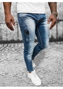 Spodnie jeansowe męskie niebieskie OZONEE NB/MP0008B ze sklepu ozonee.pl w kategorii Jeansy męskie - zdjęcie 168210753