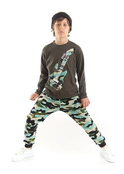 Denokids 2-częściowy zestaw &quot;Camo Guitar&quot; w kolorze błękitno-oliwkowym ze sklepu Limango Polska w kategorii Dresy chłopięce - zdjęcie 168211141