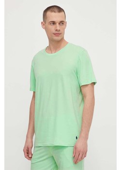 Polo Ralph Lauren t-shirt lounge kolor zielony gładki ze sklepu ANSWEAR.com w kategorii T-shirty męskie - zdjęcie 168215230