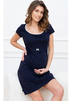 Koszula nocna dla kobiet w ciąży granatowa Dagna, Kolor granatowy, Rozmiar M, Italian Fashion ze sklepu Intymna w kategorii Koszule nocne - zdjęcie 168217683