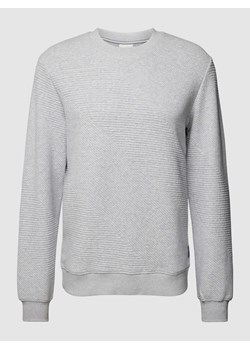 Sweter z dzianiny z fakturowanym wzorem ze sklepu Peek&Cloppenburg  w kategorii Swetry męskie - zdjęcie 168221181