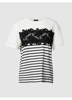 T-shirt z ozdobnym obszyciem ze sklepu Peek&Cloppenburg  w kategorii Bluzki damskie - zdjęcie 168221230