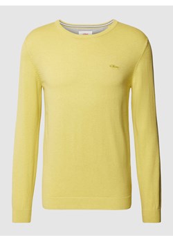 Sweter z prążkowanym ściągaczem ze sklepu Peek&Cloppenburg  w kategorii Swetry męskie - zdjęcie 168221253