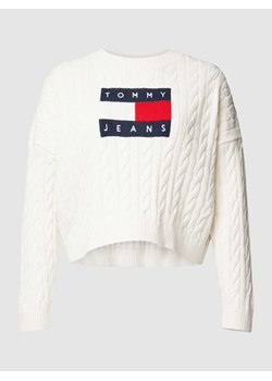 Sweter z dzianiny PLUS SIZE z detalem z logo ze sklepu Peek&Cloppenburg  w kategorii Swetry damskie - zdjęcie 168221373