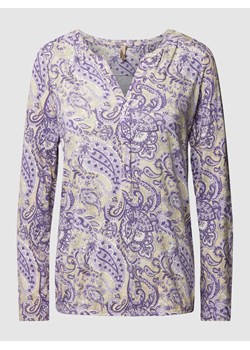 Bluzka z mieszanki wiskozy z długim rękawem i wzorem paisley model ‘Felicity’ ze sklepu Peek&Cloppenburg  w kategorii Bluzki damskie - zdjęcie 168221702